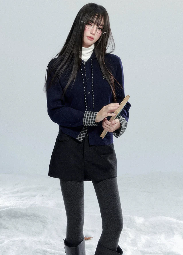 Gentle Study Hooded Cardigan - xacoolpin