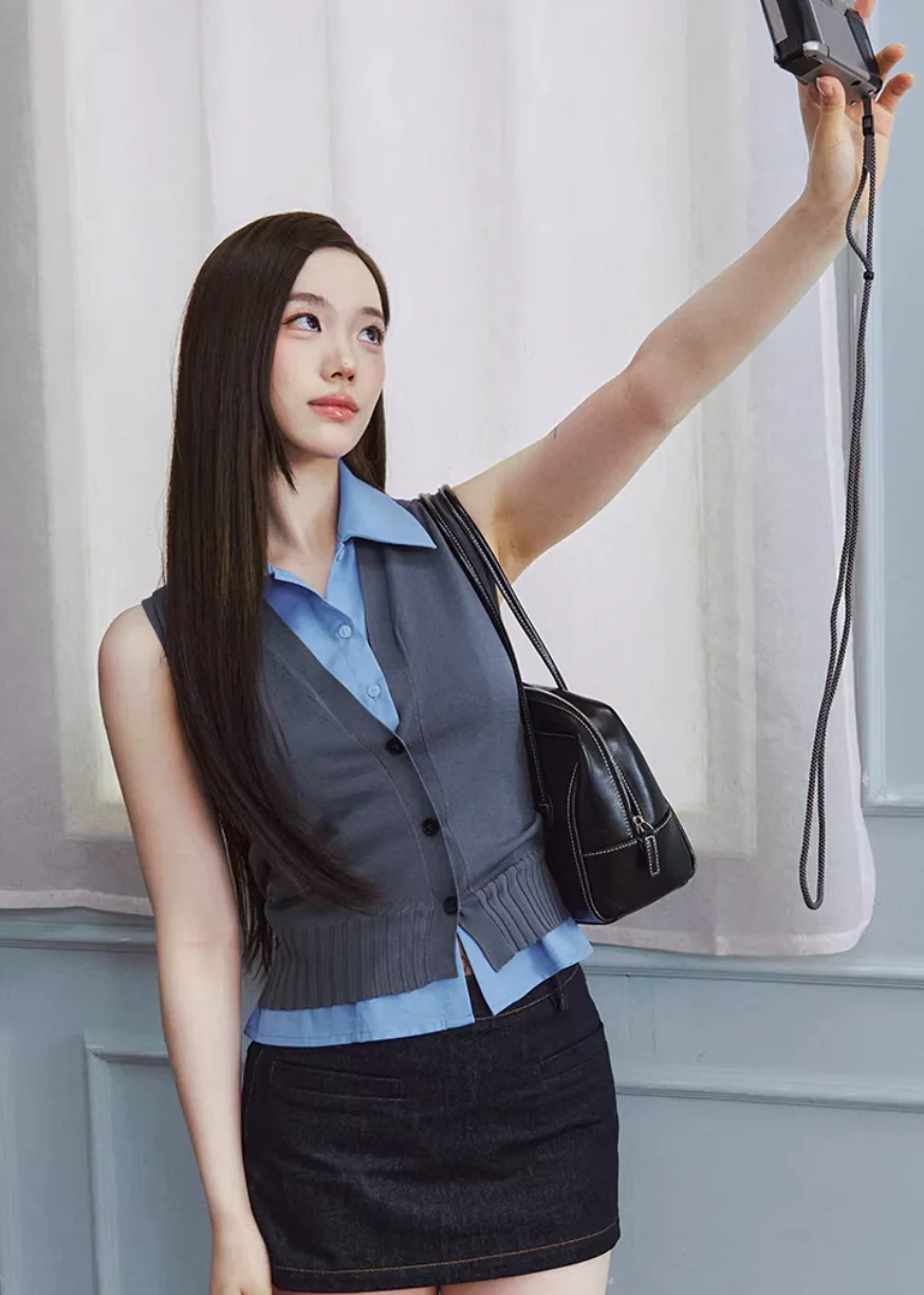 Silent Layer Knit Vest Set - xacoolpin