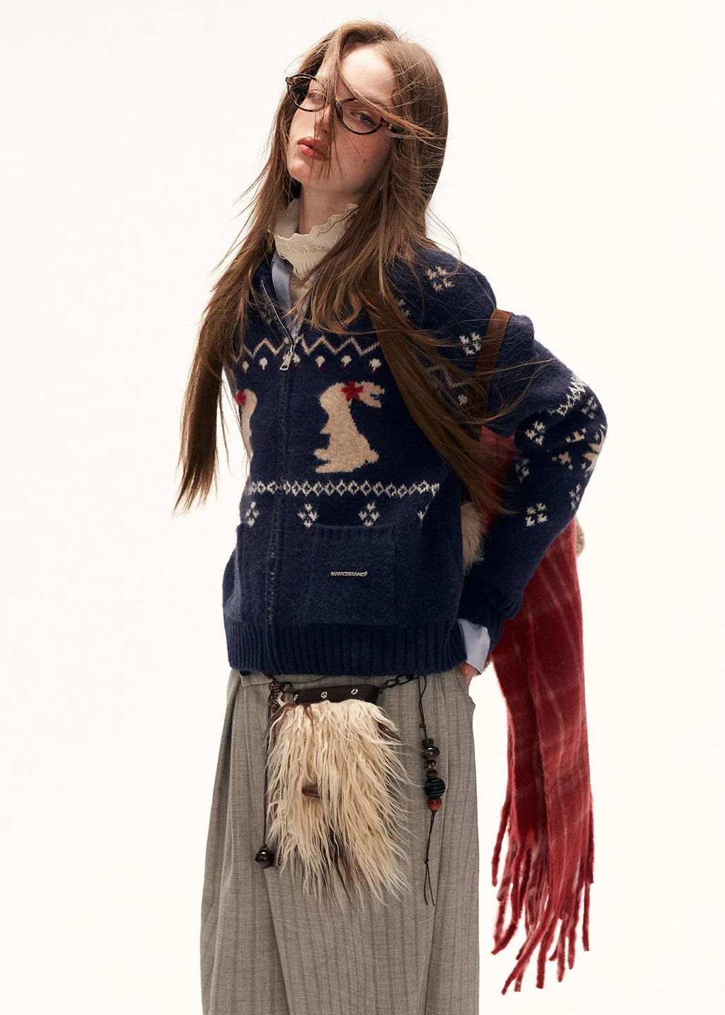 Snow Bunny Knit Cardigan - xacoolpin