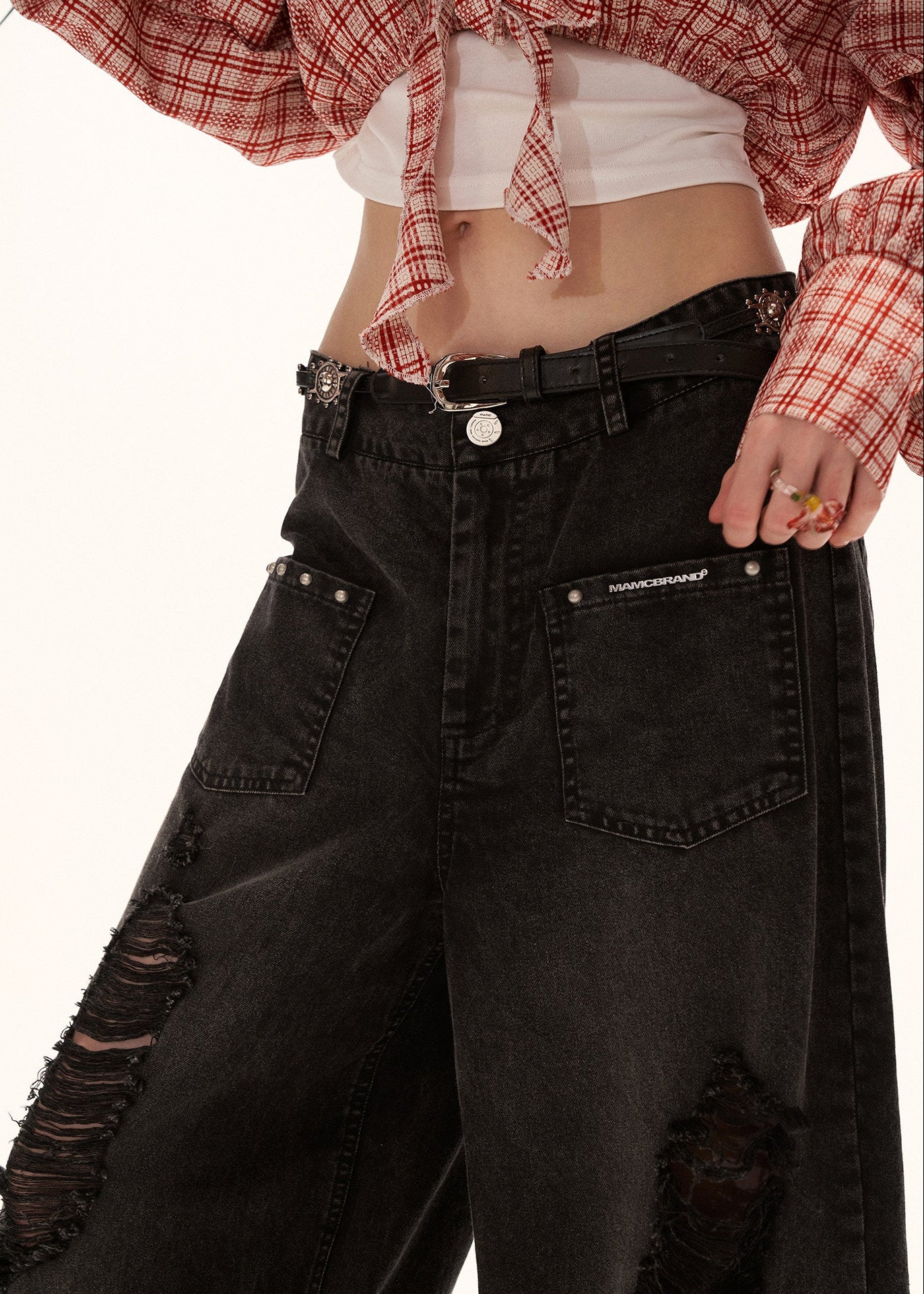 Midnight Raw Edge Jeans - xacoolpin