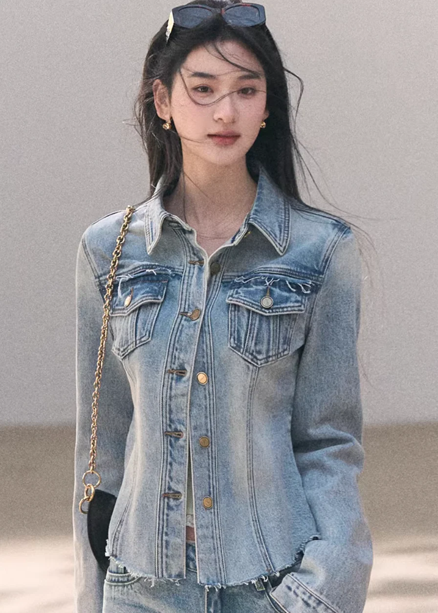 Sunny Wash Denim Shirt Jacket - xacoolpin
