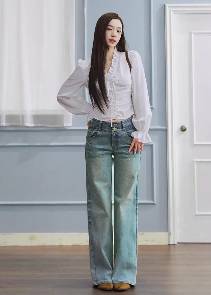 Soft Fade Straight Denim - xacoolpin