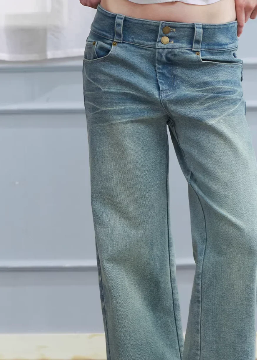 Soft Fade Straight Denim - xacoolpin