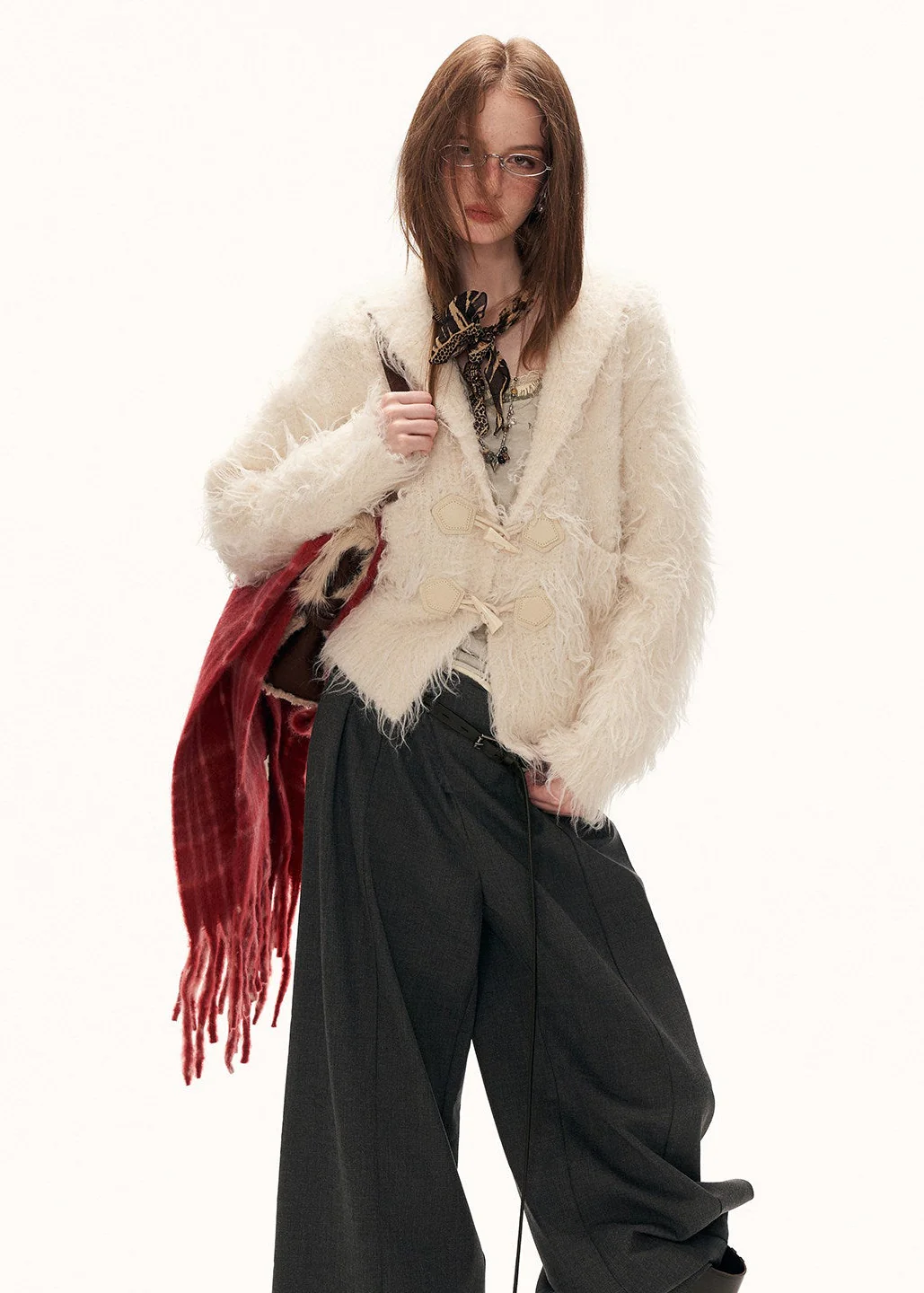 Loop Yarn Fleece Cardigan - xacoolpin