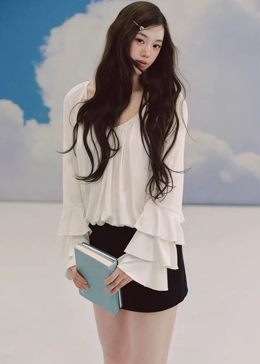 Pure Memory Pleated Blouse - xacoolpin