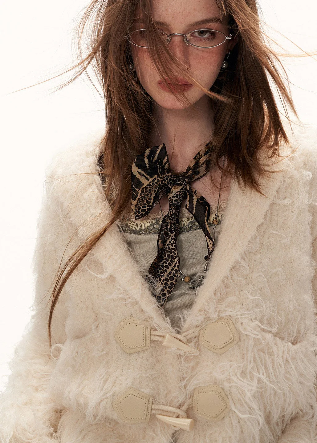 Loop Yarn Fleece Cardigan - xacoolpin