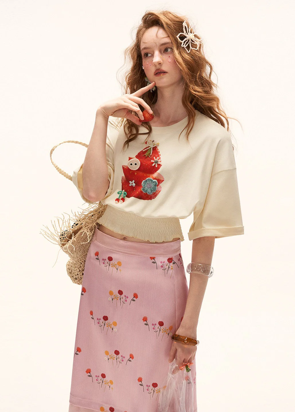 Strawberry Tart Graphic T-Shirt - xacoolpin